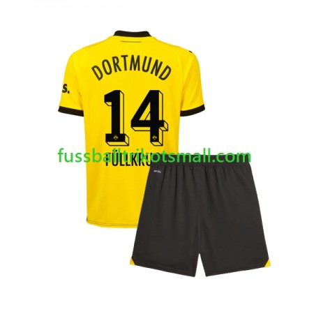 Fußballtrikots Borussia Dortmund Niclas Fullkrug 14 Kinder 2023-2024 Kurzarm Heimtrikotsatz kaufen